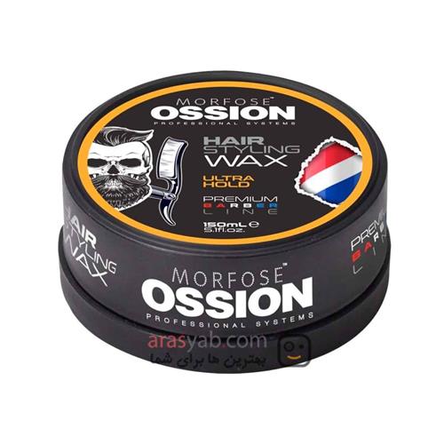 واکس مو مورفوس Ossion مدل ULTRA HOLD سری Barber Line حجم 150 میل