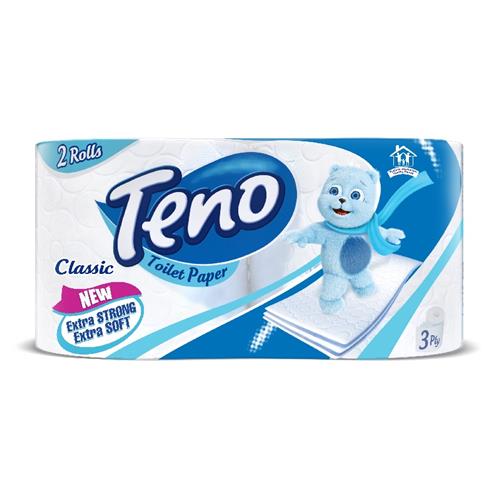 دستمال دلسی 3لایه 2 رول مدل کلاسیک  تنو 