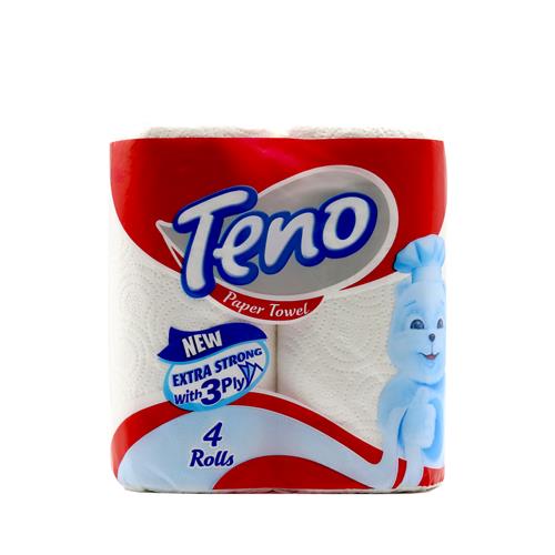  دستمال کاغذی حوله ای تنو سه لایه 4 رول