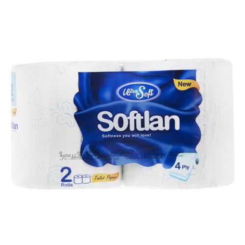  دستمال دلسی سافتلن 4 لایه دو رول