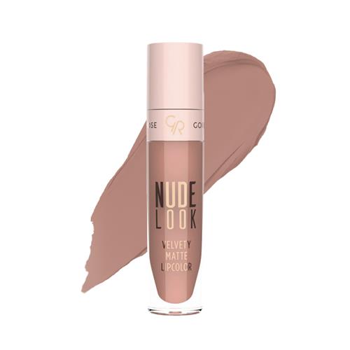 رژ لب مایع مات گلدن رز مدل NUDE LOOK