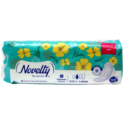 نوار بهداشتی بالدار ناولتی مدل Classic سایز بزرگ بسته 10 عددی