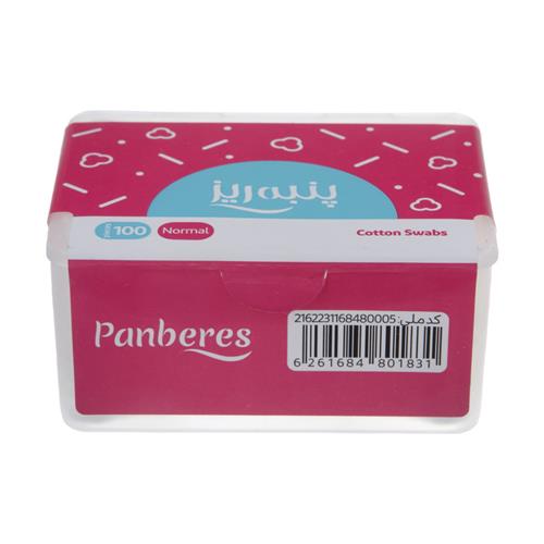 گوش پاک کن پنبه ریز مدل مکعبی بسته 100 عددی