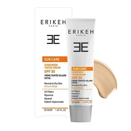 کرم ضد آفتاب رنگی پوست خشک و نرمال اریکه 50 میل
