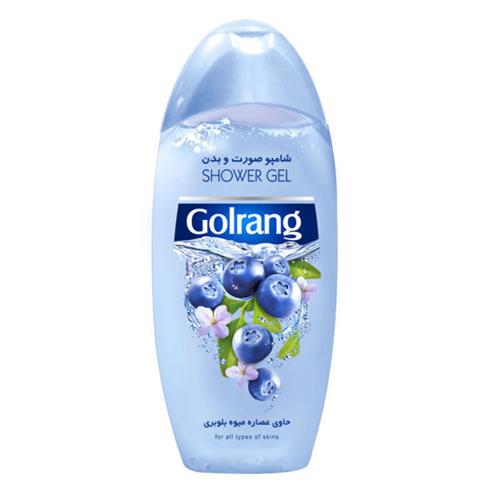 شامپو صورت و بدن حاوی عصاره میوه بلوبری گلرنگ 400 گرم