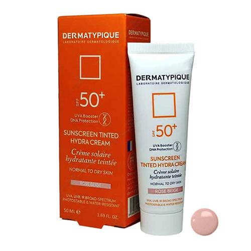 ضد آفتاب رنگی درماتیپیک مخصوص پوست خشک SPF50 حجم 50 میل 
