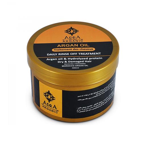 ماسک مو با آبکشی آدرا آرگانیک حاوی روغن آرگان 400 میلی لیتر