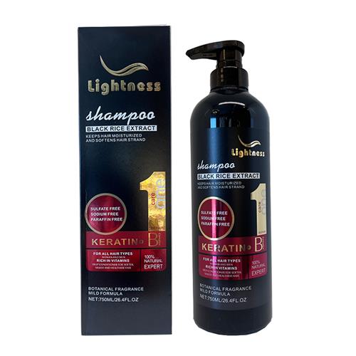 شامپو بدون سولفات مدل کراتین لایتنس Lightness حجم 750 میل