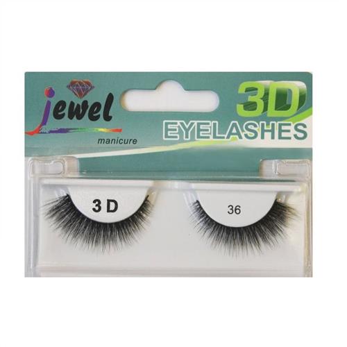  مژه مصنوعی جفتی 3D جیول شماره 36