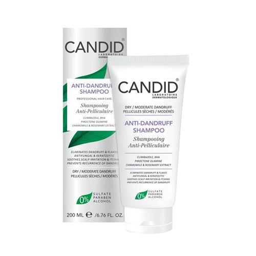 شامپو مو کاندید مدل ضد شوره برای شوره خشک و ملایم حجم 200 میل