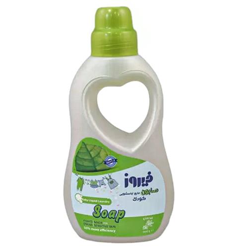 صابون مایع لباسشویی فیروز رنگ سبز وزن 1000گرم 