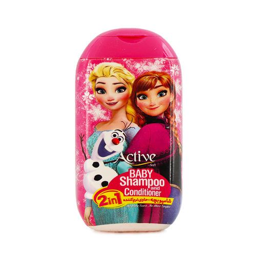 شامپو بچه اکتیو مدل 2 در1طرح السا حجم 280 میل