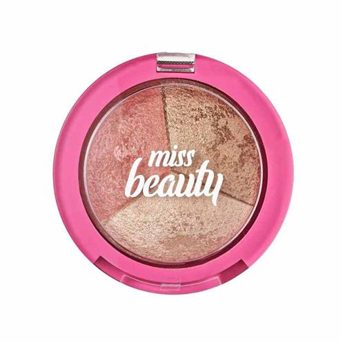 پالت سه کاره گلدن رز مدل Miss Beauty وزن 6.5 گرم