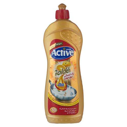 مایع ظرفشویی اکتیو طلایی 750 گرم