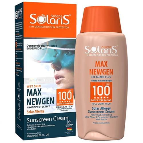  آردن ضد آفتاب رنگی مکس نیوژن سولاریس آردن اس پی اف 100 +100 میل 