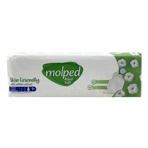 نوار بهداشتی مولپد مدل maxi soft سایز خیلی بزرگ  9 عددی