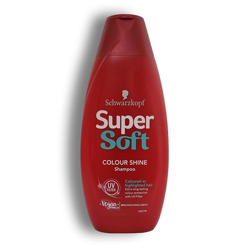شامپو براق کننده رنگ شوارتزکف مدل Supersoft Colour Shine حجم 400 میل