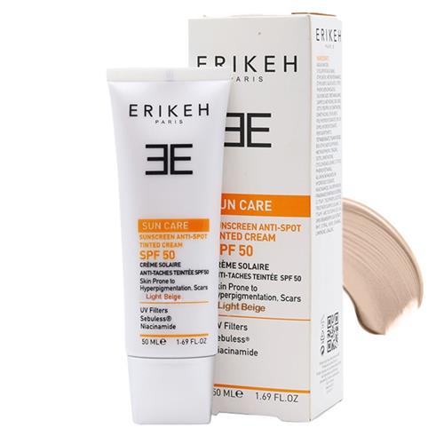 کرم ضد آفتاب و ضد لک رنگی SPF50 اریکه 50 میل 
