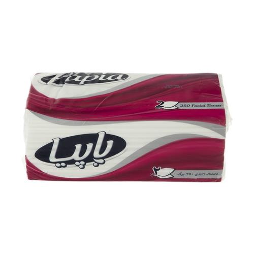 دستمال کاغذی پاپیا 250 برگ مدل 2 لایه