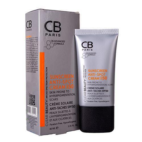 کرم ضد آفتاب ضدلک SPF50 مناسب انواع پوست سی بی حجم 40 میل