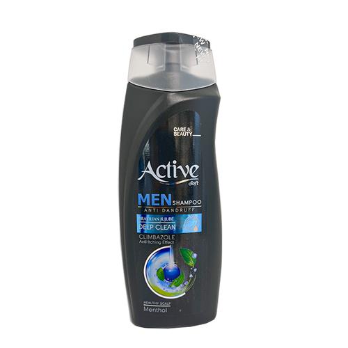 شامپو ضد شوره مناسب آقایان اکتیو مدل DEEP CLEAN حجم 350میل 