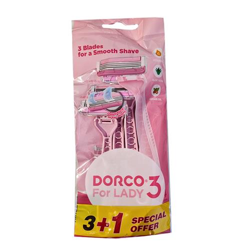 خودتراش ۳ لبه زنانه دورکو ۴ عددی