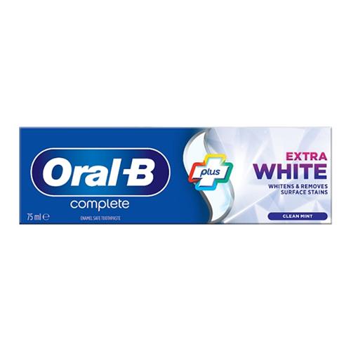 خمیر دندان سفید کننده اورال بی Complete مدل Extra White حجم 75 میل 