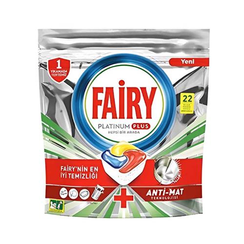 قرص ماشین ظرفشویی فیری مدل Platinum Plus بسته 22 عددی