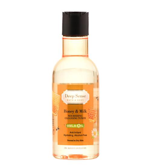 تونر پاک کننده و مرطوب کننده شیر و عسل دیپ سنس 160 میل