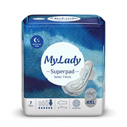 نوار بهداشتی مکسی سوپر پد مای لیدی سایز خیلی خیلی بزرگ 7 عدد