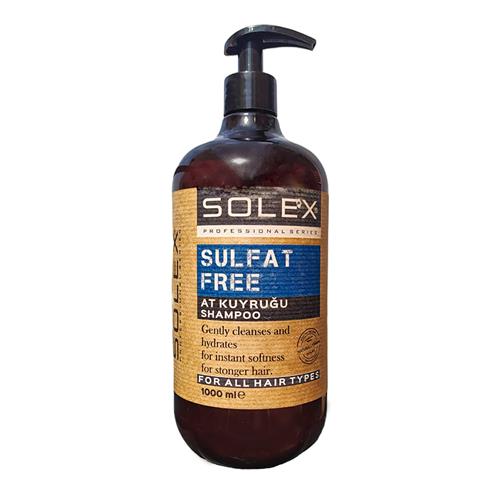 شامپو بدون سولفات SOLEX حاوی گیاه دم اسبی 1000 میل
