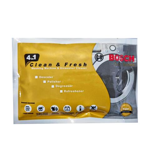 پودر جرم گیر ماشین لباسشویی و ظرفشویی 4 در 1  تعداد  1 عددی 
