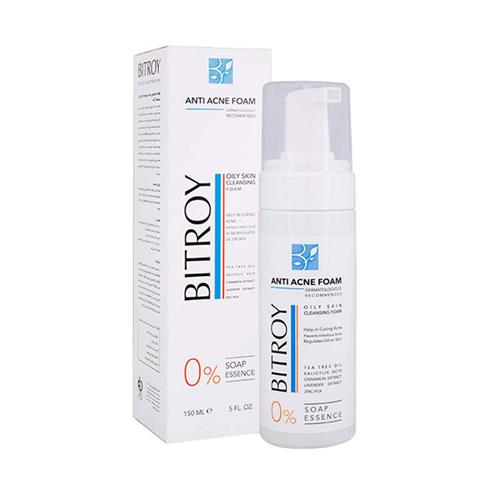 فوم شستشوی صورت مناسب پوست چرب و جوش دار بیتروی حجم 150 میل