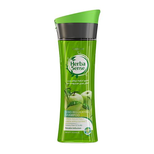 شامپو کراتینه کاهش چربی مو و پوست سر آردن هرباسنس حجم 300 میلی لیتر