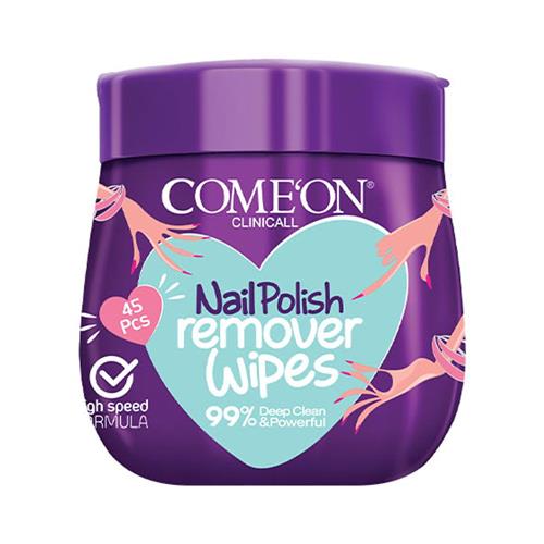 دستمال مرطوب لاک پاک کن قوطی کامان 45 عددی