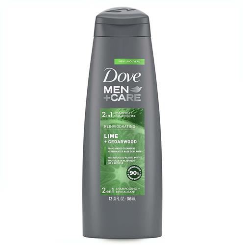 شامپو مردانه 2 کاره داو مدل Lime + Cedarwood حجم 355 میل