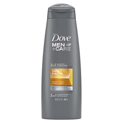 شامپو مردانه 2 کاره داو مدل Thick + Strong حجم  355 میل 