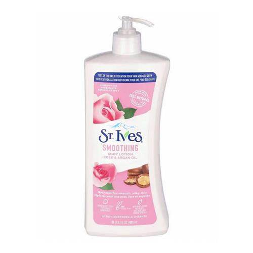 لوسیون بدن سینت ایوز مدل گل رز  و روغن آرگان حجم 621 میل 