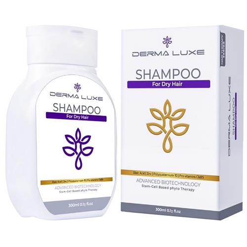 شامپو بدون سولفات درمالوکس مناسب موهای خشک 300 میل	