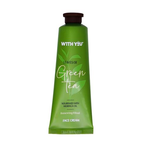 کرم صورت طبیعی حاوی عصاره چای سبز و روغن مورینگا ویت یو 50 میل