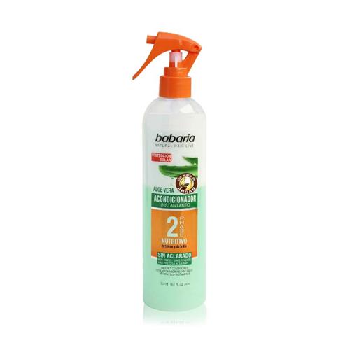 اسپری دو فاز مو سبز باباریا مدل آلوئه ورا و روغن آرگان حجم 500  میل 
