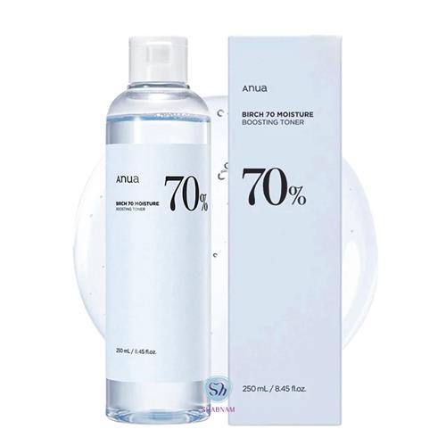 تونر تقویت و مرطوب کننده آنوا حاوی شیره توس حجم 250 میل