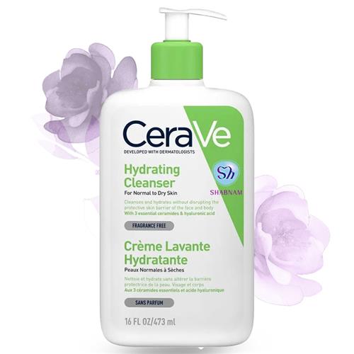 ژل شستشوی سراوی مدل Hydrating مناسب پوست نرمال تا خشک حجم 473 میل