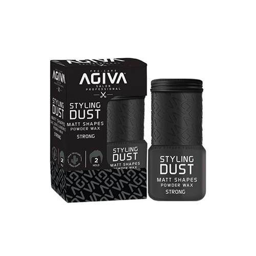 پودر حالت‌دهنده مو مشکی آگیوا مدل Strong 
