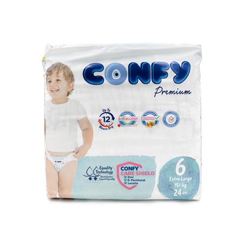 پوشک بچه اقتصادی کانفی سایز 6 Extra Large بسته 24 عددی