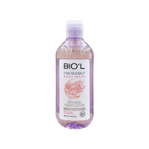 شامپو بدن مرطوب کننده پوست نرمال تا چرب بیول مدل Pink Sea Salt حجم 400 میل 