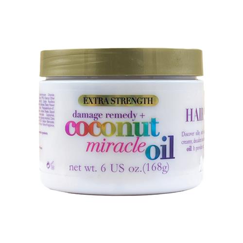 ماسک مو ترمیم کننده نارگیل او جی ایکس OGX مدل Coconut Miracle Oil حجم 168 گرم