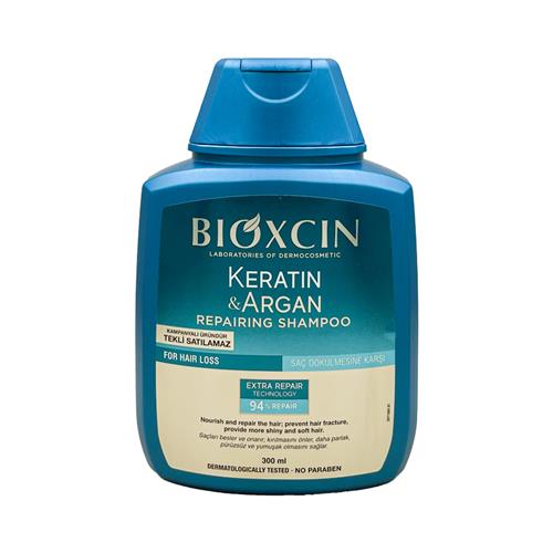 شامپو ترمیم‌کننده کراتین و آرگان بیوکسین حجم 300 میل