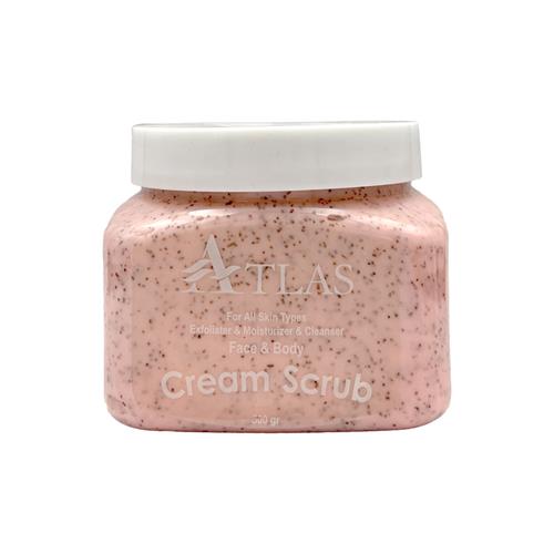 اسکراب شنی کرمی بدن و صورت اطلس حجم 500 میل 