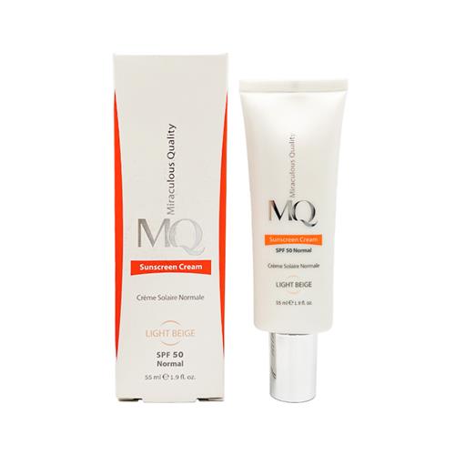 ضدآفتاب بژ روشن ام کیو MQ مدل نرمال Normal حجم 55 میل